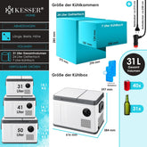 Compressor Koelbox elektrisch - Coolbox - Frigobox - 31L - Wit